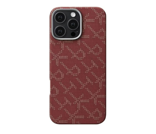 PITAKA Tactile Woven Case PTK Red/Gold iPhone 16 Pro - 1369537 - zdjęcie